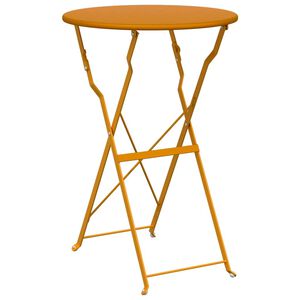 vidaXL Bistro Stol Goru&scaron;ica &Oslash; 50 x 71 cm Čelik s prahom