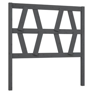 vidaXL Uzglavlje za krevet sivo 81 x 4 x 100 cm od masivne borovine