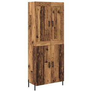 vidaXL Highboard 2 kom. Staro drvo 69,5 x 34 x 180 cm