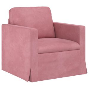 vidaXL Sofa Ružičasta 78 x 78 x 80 cm Bar&scaron;un