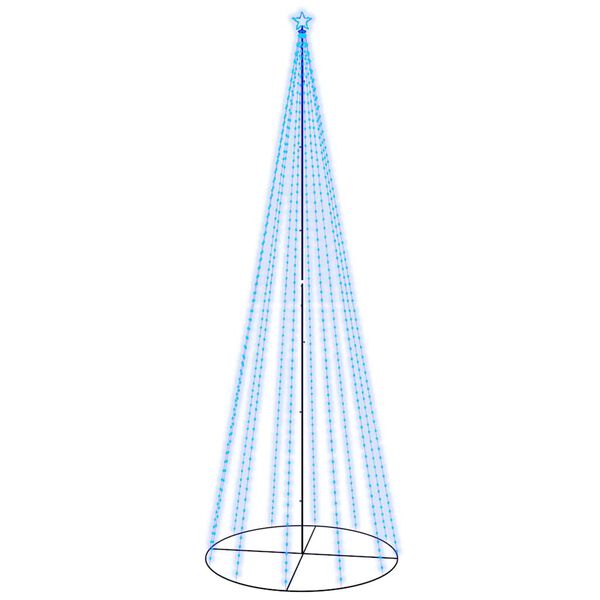 vidaXL Stožasto božićno drvce plavo 732 LED žarulje 160 x 500 cm