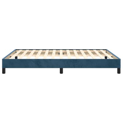 vidaXL Okvir za krevet tamnoplavi 140 x 190 cm baršunasti