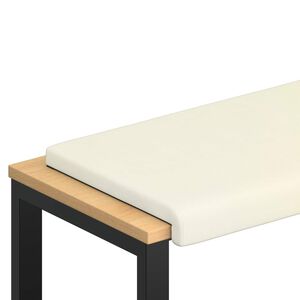 vidaXL Jastučić za klupu Kord Krem Dubina 35 cm