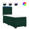 vidaXL Box spring krevet s madracem tamnozeleni 100x200 cm bar&scaron;unasti