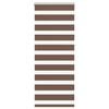 vidaXL Zebra zavjesa smeđa 55x100 cm &scaron;irina tkanine 50,9 cm poliester