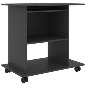 vidaXL Stol za računalo sivi 80 x 50 x 75 cm od iverice