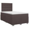 vidaXL Boxspring krevet s madracem Tamno smeđa 120 x 190 cm Tkanina