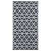 vidaXL Vanjski tepih ARAKIL crni 160 x 230 cm PP