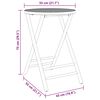 vidaXL Sklopivi vrtni stol Ø55 x 75 cm od bambusa