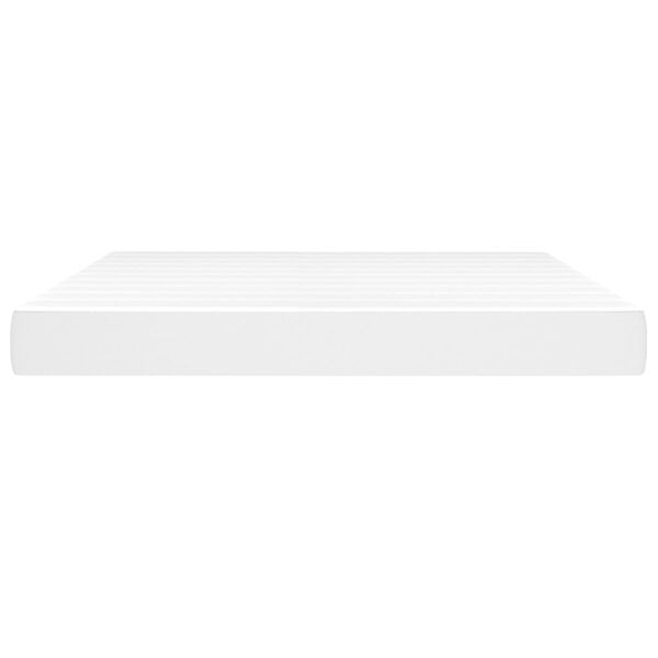 vidaXL Madrac s džepičastim oprugama bijeli 180x200x20 cm umjetne kože