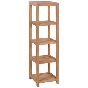 vidaXL Kupaonski stalak s 4 razine od masivne tikovine 42x42x165 cm