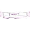 vidaXL Vrtna sadilica 150x100 cm od masivne borovine