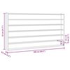 vidaXL Drvena kolekcionarska vitrina sa 6 polica 100x9x55 cm