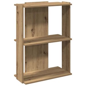 vidaXL Regal za knjige s 3 razina boja hrasta 60x30x80 cm drveni