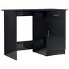 vidaXL Radni stol visoki sjaj crni 100 x 50 x 76 cm od iverice