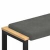 vidaXL Jastučić za klupu Kord Tamnosiva Dubina 35 cm