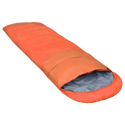 vidaXL Lagana vreća za spavanje narančasta 15 ℃ 850 g