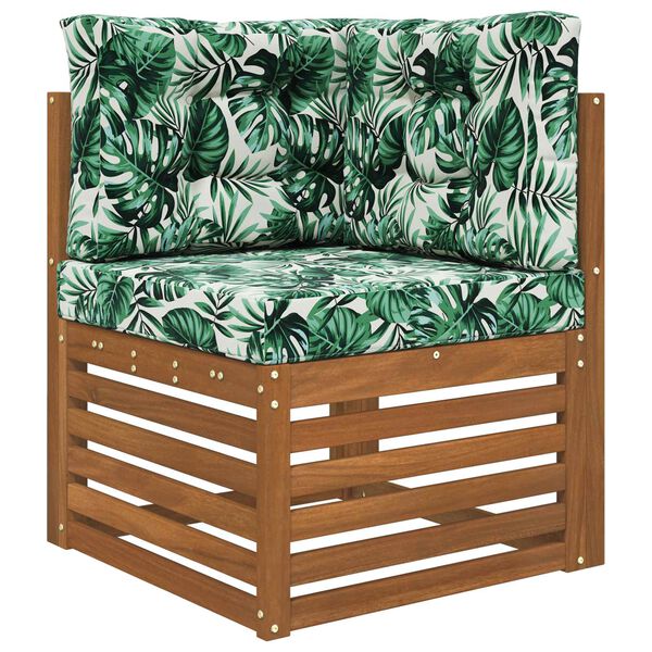 vidaXL Jastuk za vanjsku sofU 3 pcs Uzorak lista Poliester