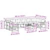 vidaXL Set vanjskih sofa s jastukom 11 pcs Prirodna i crna