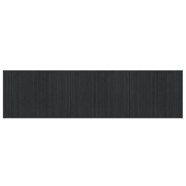 vidaXL Tepih pravokutni sivi 80 x 300 cm od bambusa