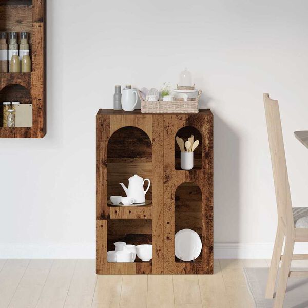 vidaXL Kreveta Staro drvo 59 x 35 x 80.5 cm Konstruirano drvo