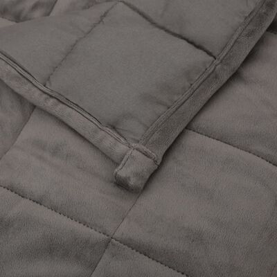 vidaXL Teška deka siva 220x235 cm 11 kg od tkanine