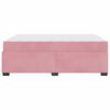 vidaXL Krevetna konstrukcija s madracem Ružičasta 140 x 200 cm tkanina