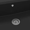 vidaXL Kuhinjski umivaonik Crna 79 x 50 x 31 cm Granit