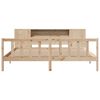 vidaXL Krevet s regalom za knjige bez madraca 180x200 cm od borovine