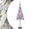 vidaXL Božićno drvce s 150 LED svjetlima Bijelo 120 cm PE i čelik