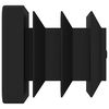 vidaXL Zavr&scaron;ne kapice 10909 pcs Crna 15 x 15 x 15 mm PP
