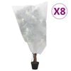 vidaXL Navlake od flisa za biljke s vezicom 8 kom 70 g/m&sup2; 0,8 x 1 m