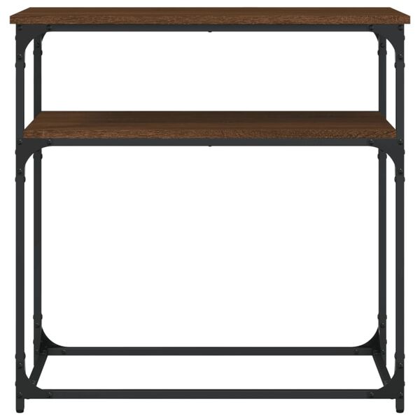 vidaXL Konzolni stol smeđa boja hrasta 75x35,5x75 cm konstruirano drvo