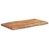 vidaXL Stolna ploča 70x40x2,5 cm pravokutna bagremovo drvo živi rub