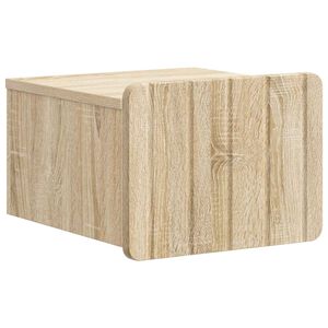vidaXL Noćni ormarić za montažu na zid Hrast sonoma 33 x 34,5 x 24 cm