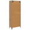 vidaXL Highboard Umjetnički hrast 69,5 x 34 x 180 cm Konstruirano drvo