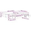 vidaXL Krevet s ladicama Staro drvo 150 x 200 cm Konstruirano drvo