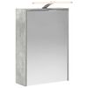 vidaXL Kupaonski ormar s ogledalom Betonski sivi 43 x 16 x 62.5 cm