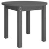 vidaXL Stolić za kavu sivi &Oslash; 55x45 cm od masivne borovine