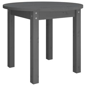 vidaXL Stolić za kavu sivi &Oslash; 55x45 cm od masivne borovine