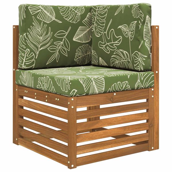 vidaXL Jastuk za vanjsku sofU 3 pcs Dizajn lista Poliester