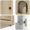 vidaXL Mačja Kuća Sonoma 85 x 55 x 50,5 cm Konstruirano drvo