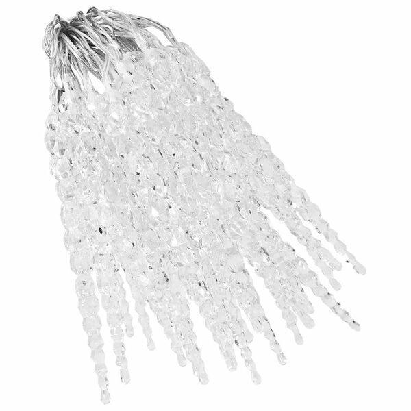 vidaXL Božićna svjetla sige 40 kom topla bijela akrilna s daljinskim