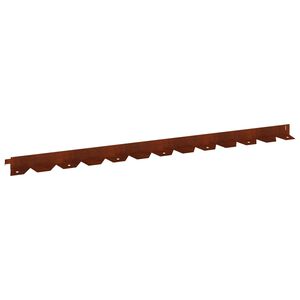 vidaXL Ograda oko Travnjaka 10 kom. 102 x 4 x 4 cm Čelik Rđa