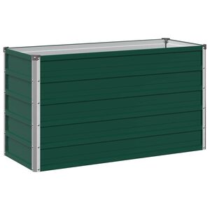 vidaXL Povi&scaron;eni vrtni krevet Zelena 100 x 40 x 55 cm