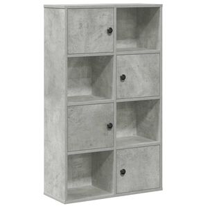 vidaXL Regal za knjige boja betona 60x24x101,5 cm konstruirano drvo