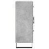 vidaXL Komoda siva boja betona 69,5x34x90 cm od konstruiranog drva