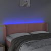 vidaXL LED uzglavlje ružičasto 147x16x78/88 cm bar&scaron;unasto