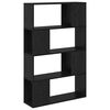 vidaXL Set TV komoda 80 x 24 x 125 cm Crna Konstruirano drvo
