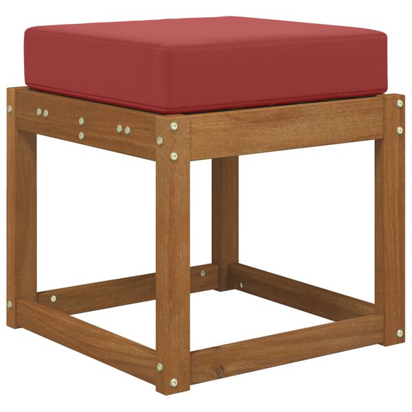 vidaXL Jastučić za sjedenje na otvorenom boja crnog vina